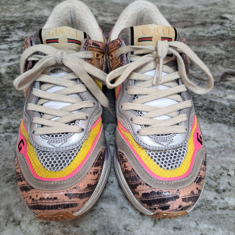 Gucci Ultrapace Pink Tejus Printed Sneaker - Picture 5 of 5